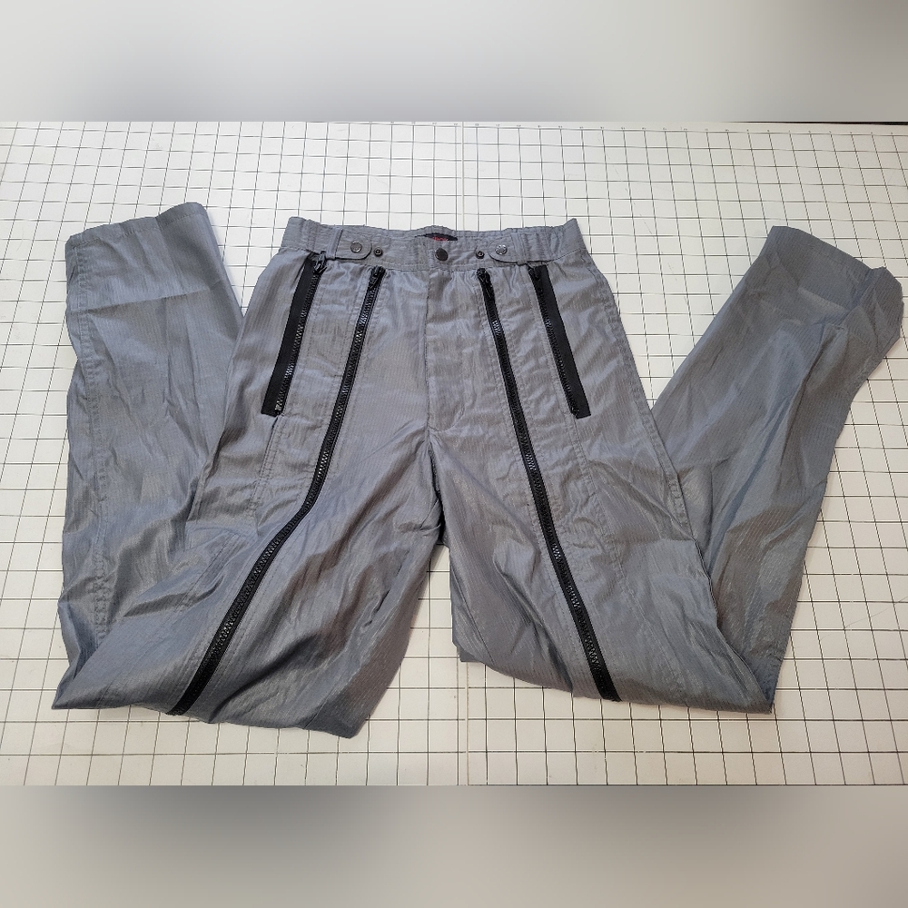 Vintage 80s Bugle Boy Co Nylon Zipper Parachute Pants